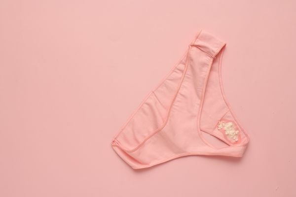 Corrimento vaginal em calcinha